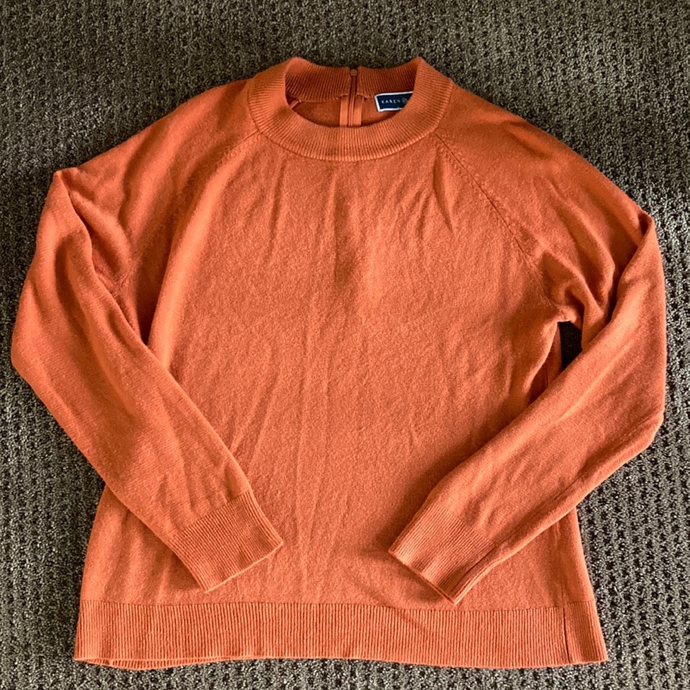 Burnt orange Karen Scott sweater Size Large